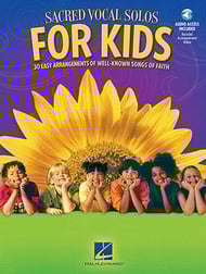 cover Sacred Vocal Solos for Kids piano sheet music cover